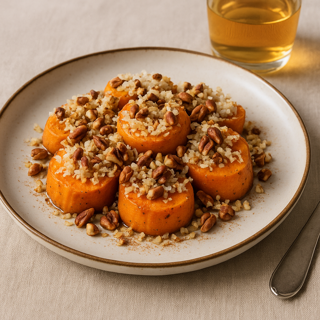 Barbadian Golden Coconut Sweet Potatoes