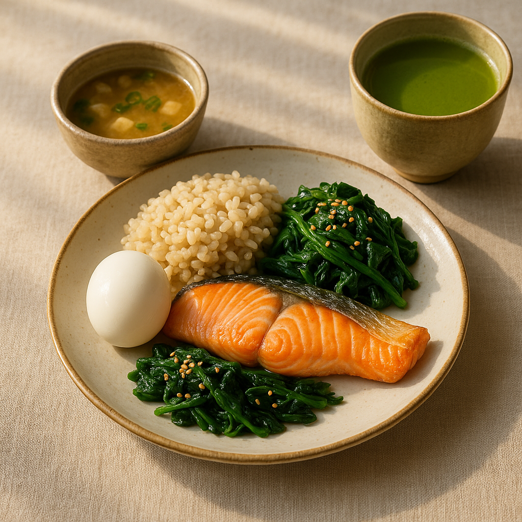Shioyaki Salmon Breakfast Set