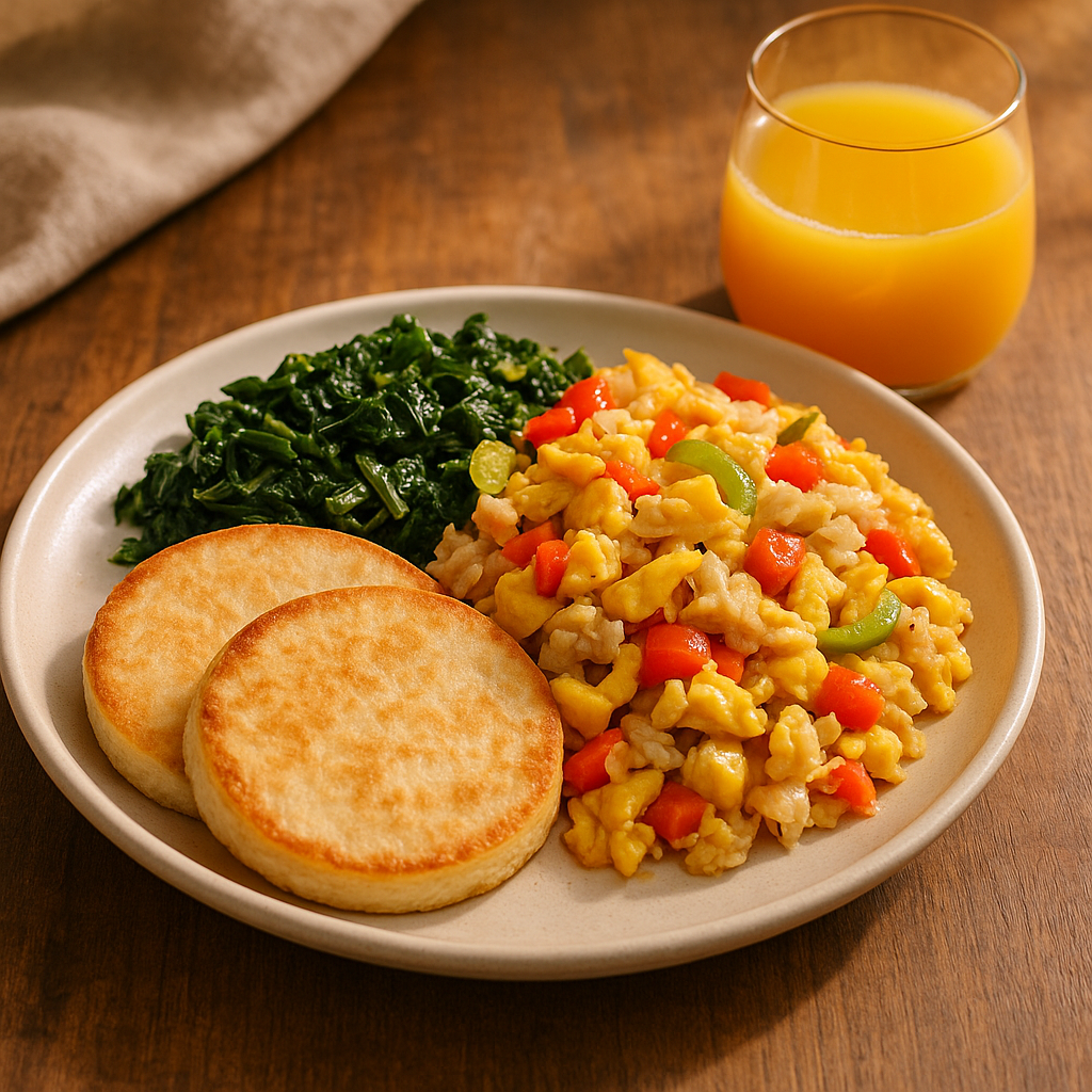 Ackee & Saltfish Supreme with Bammy and Callaloo