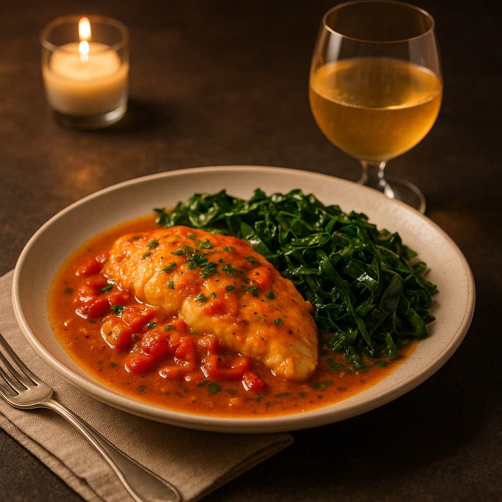 Moqueca de Peixe Low-Carb com Couve Refogada