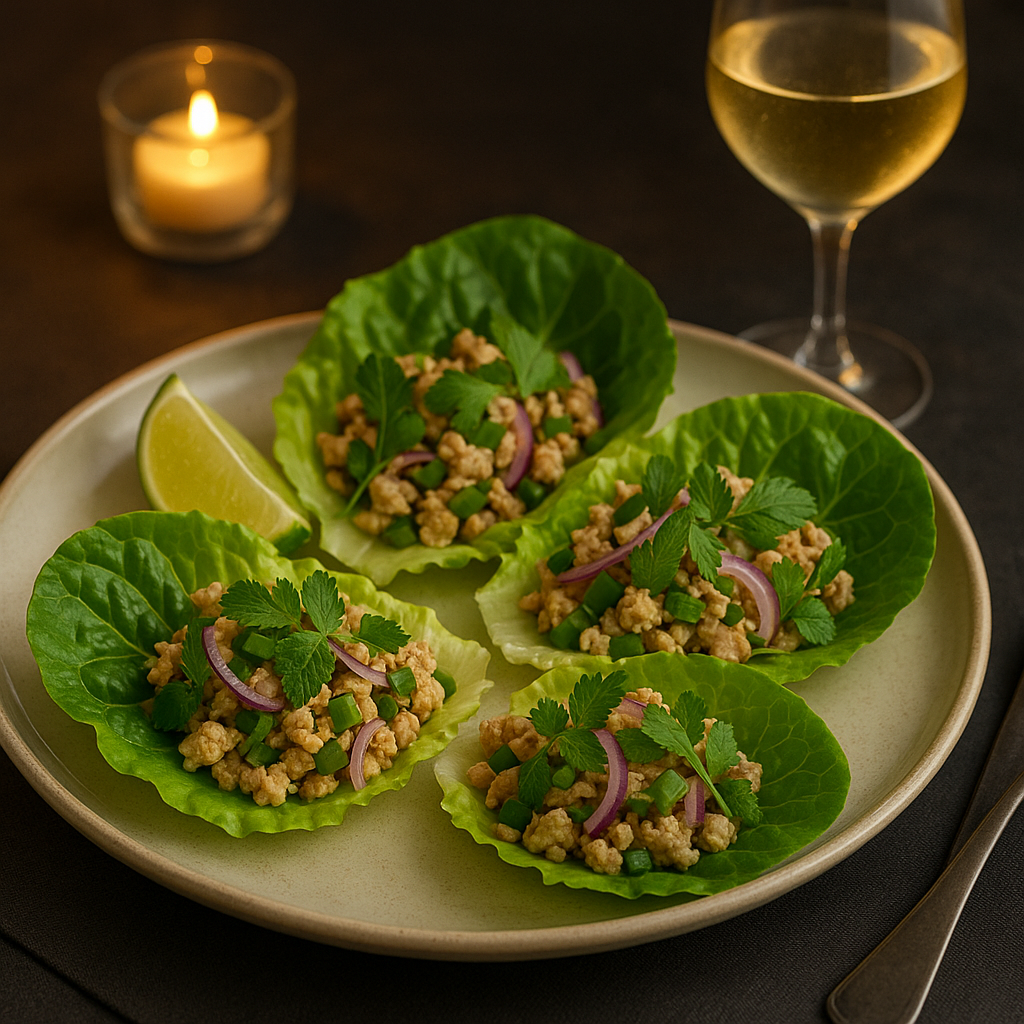 Larb Gai Lettuce Wraps